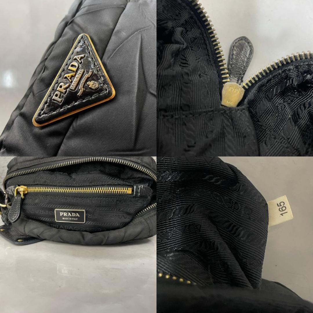 PRADA ショルダーバッグ プラダ 2way カメラバッグ キルティング 黒