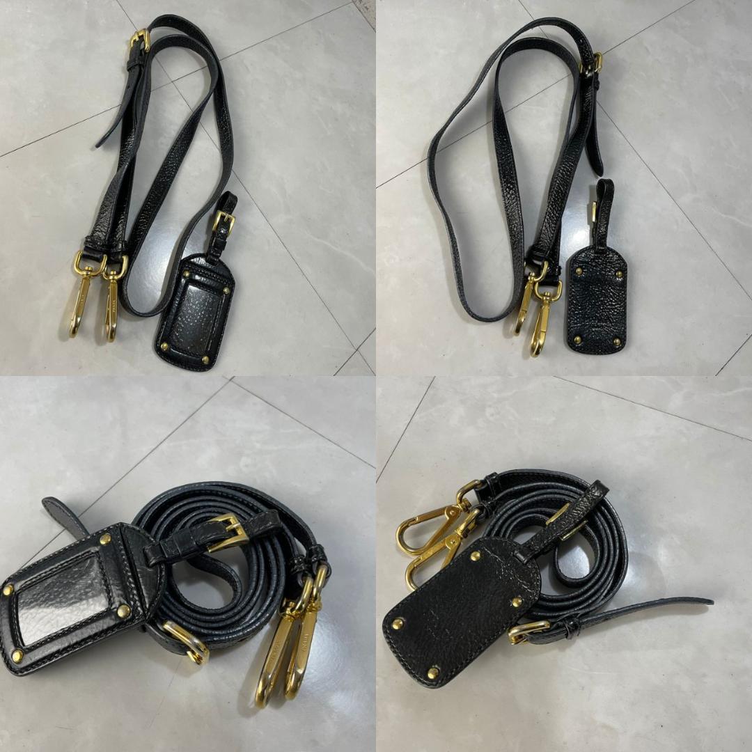 PRADA ショルダーバッグ プラダ 2way カメラバッグ キルティング 黒