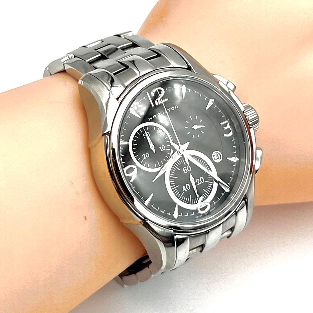 美品✨　ハミルトン ジャズマスター クロノグラフ クォーツ Ｈ326120 QZ