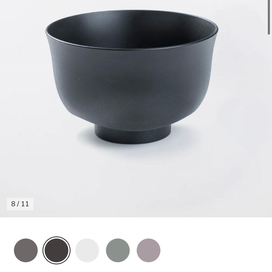 ARAS エイラス 割れないお皿　黒 茶碗　汁椀 2セット