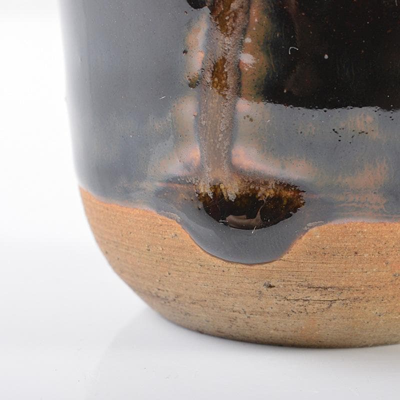 茶道具　瀬戸焼　肩衝茶入　仕覆付　時代箱　V　R6294