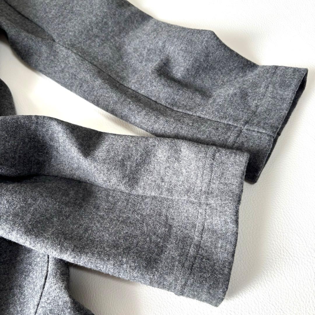 【美品】ヨウジヤマモト チェスターコート ロング ウール Aライン グレー 2