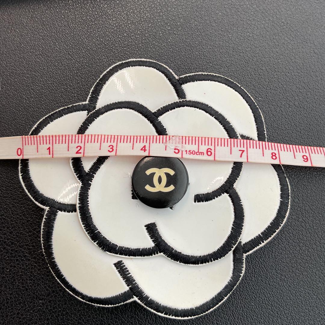 X78 CHANEL シャネル　ココマーク　カメリア　コサージュ　バイカラー