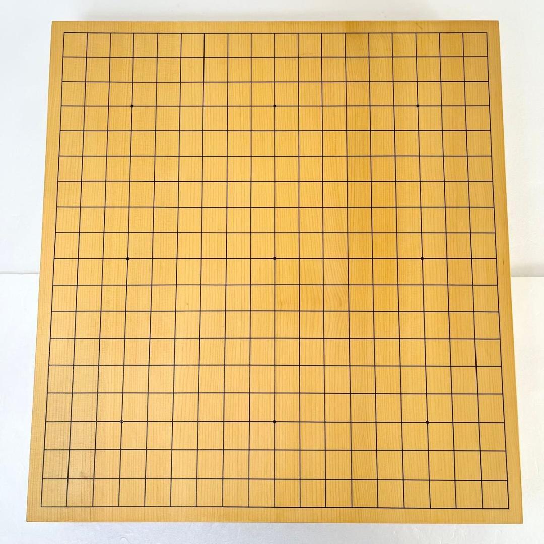 【美品】卓上囲碁盤　本榧　2寸　天地柾目　高級天然木　ハギ4枚造り　特撰　6㎝