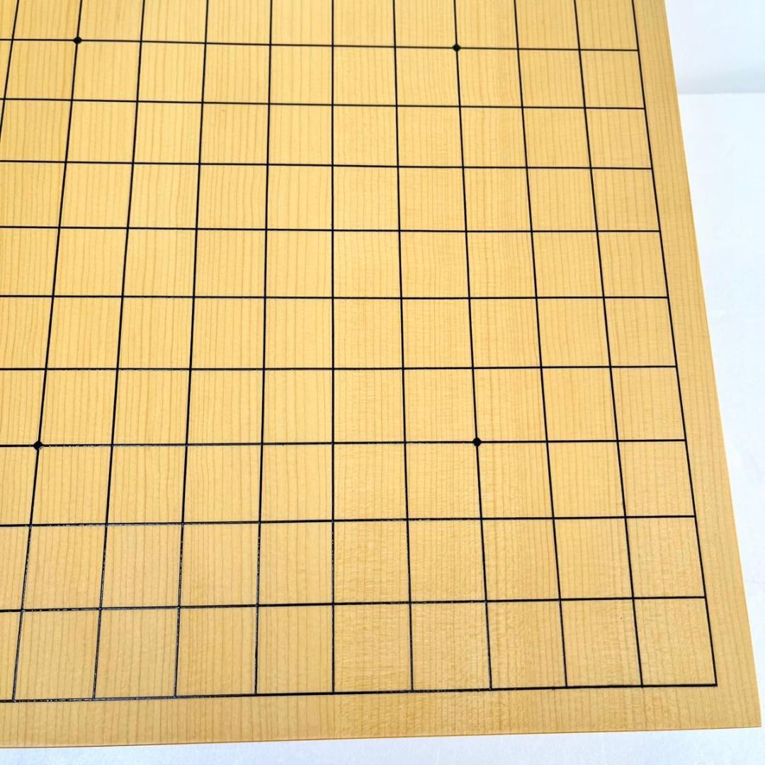 【美品】卓上囲碁盤　本榧　2寸　天地柾目　高級天然木　ハギ4枚造り　特撰　6㎝