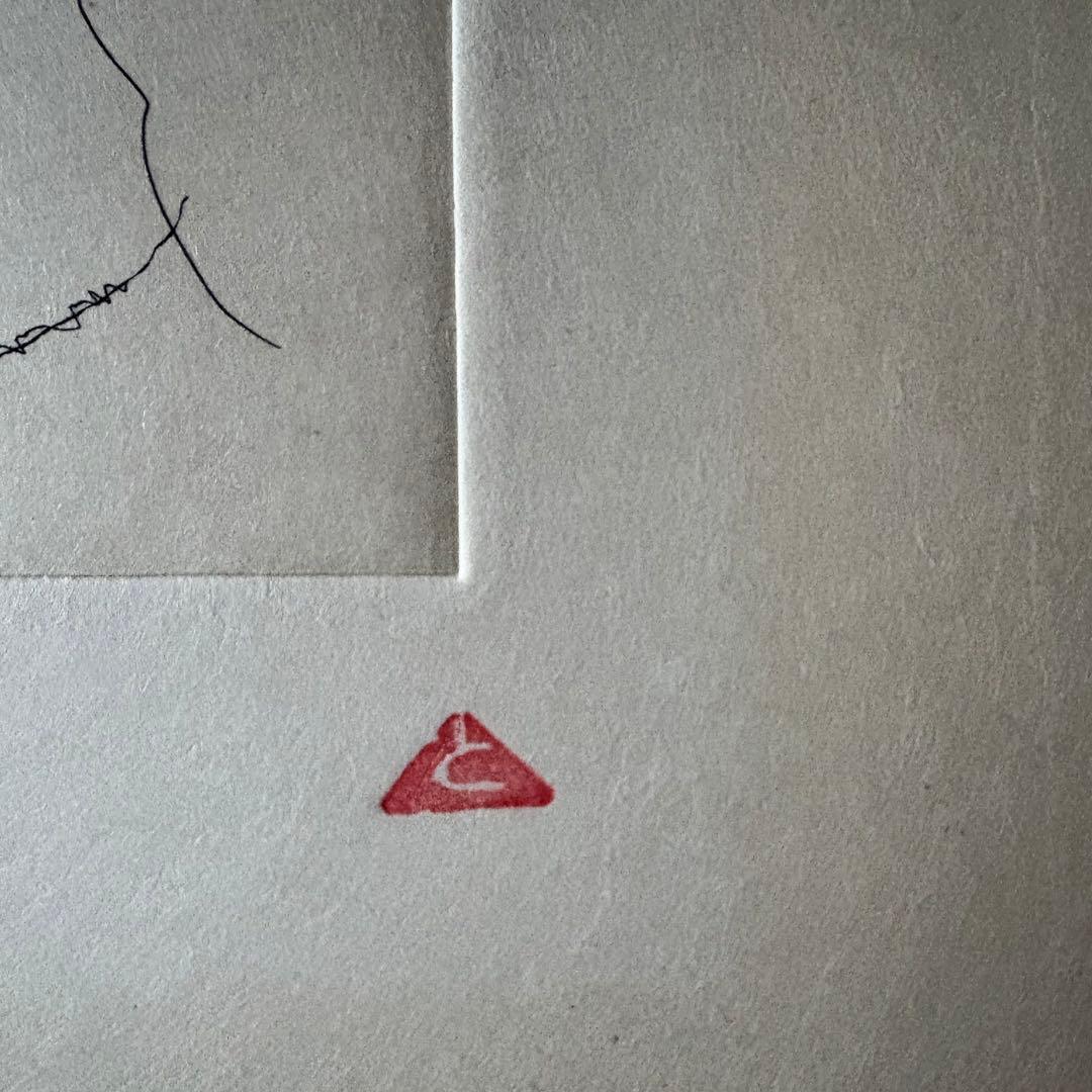 有元利夫　ノートブック1985　額装済み　銅版画