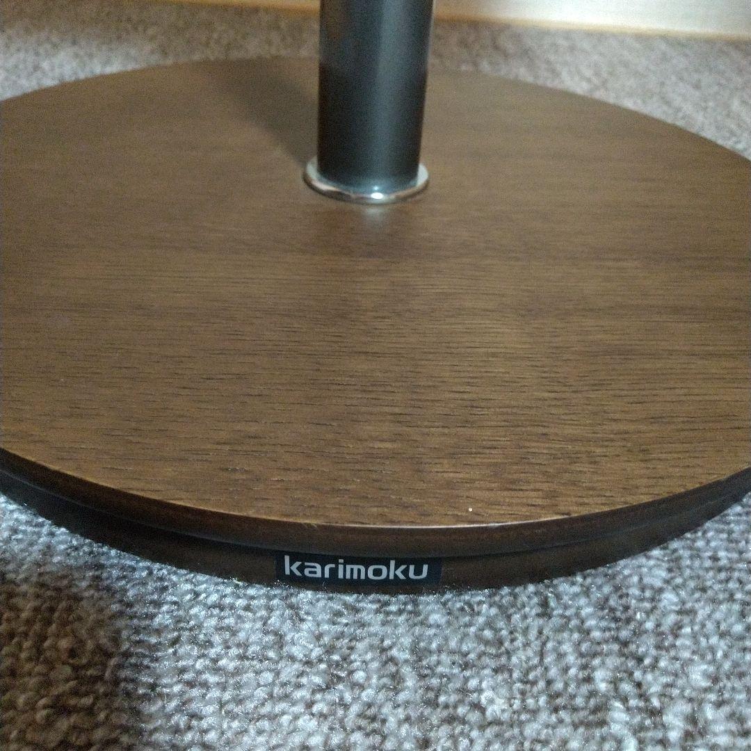 希少 美品 カリモク 油圧式昇降サイドテーブル