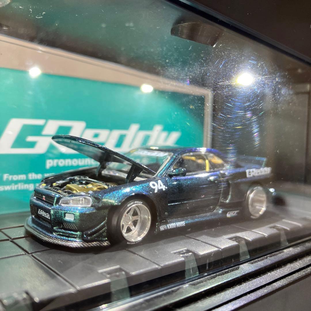 MINI GT☆街道ハウス／ホットウィール ⭐️グレッティ日産34R／積載車✨