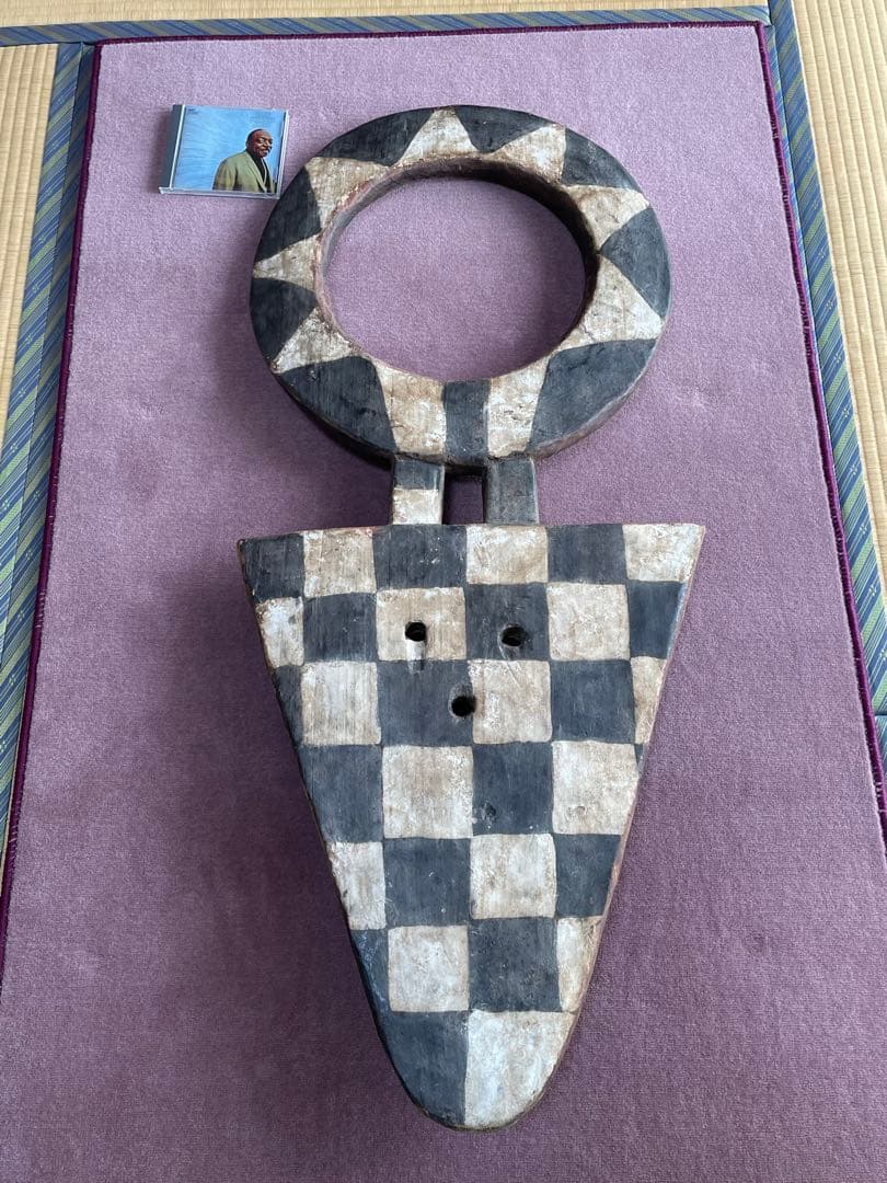 アフリカ　ナファナ族　ベドゥ仮面　儀式に使われた本物　激レア品 長さ110cm