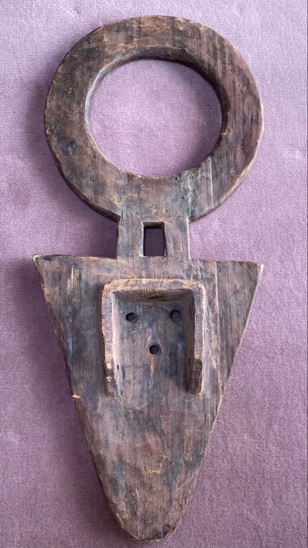 アフリカ　ナファナ族　ベドゥ仮面　儀式に使われた本物　激レア品 長さ110cm