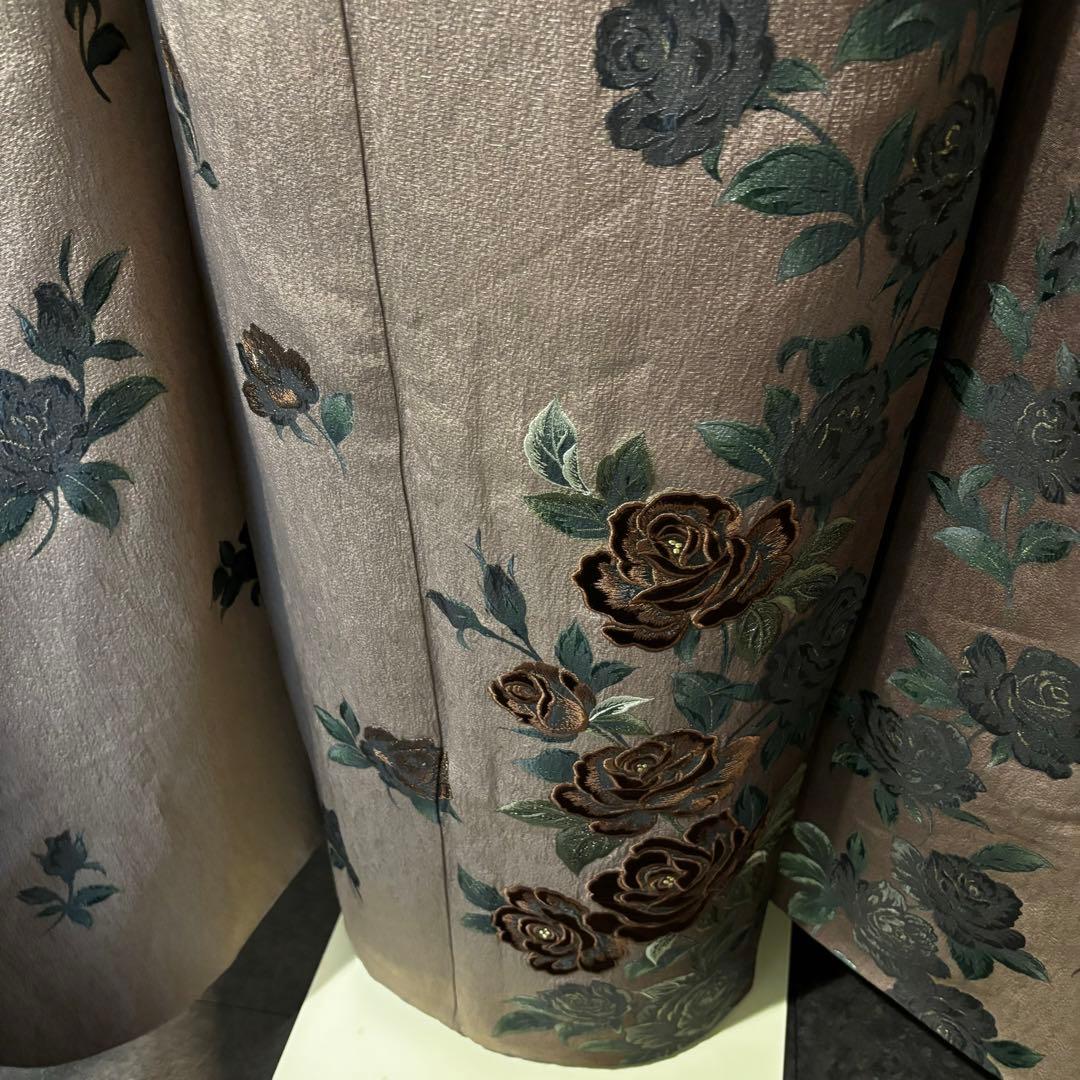 美品　珍品　薔薇　ベロア　暈し　逸品　振袖　フルセット 振り袖