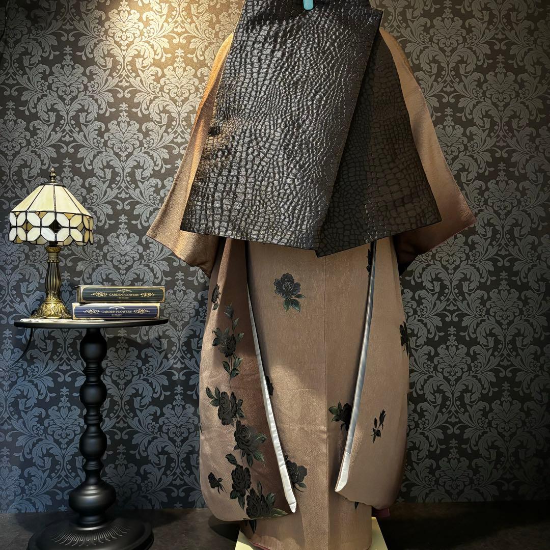 美品　珍品　薔薇　ベロア　暈し　逸品　振袖　フルセット 振り袖