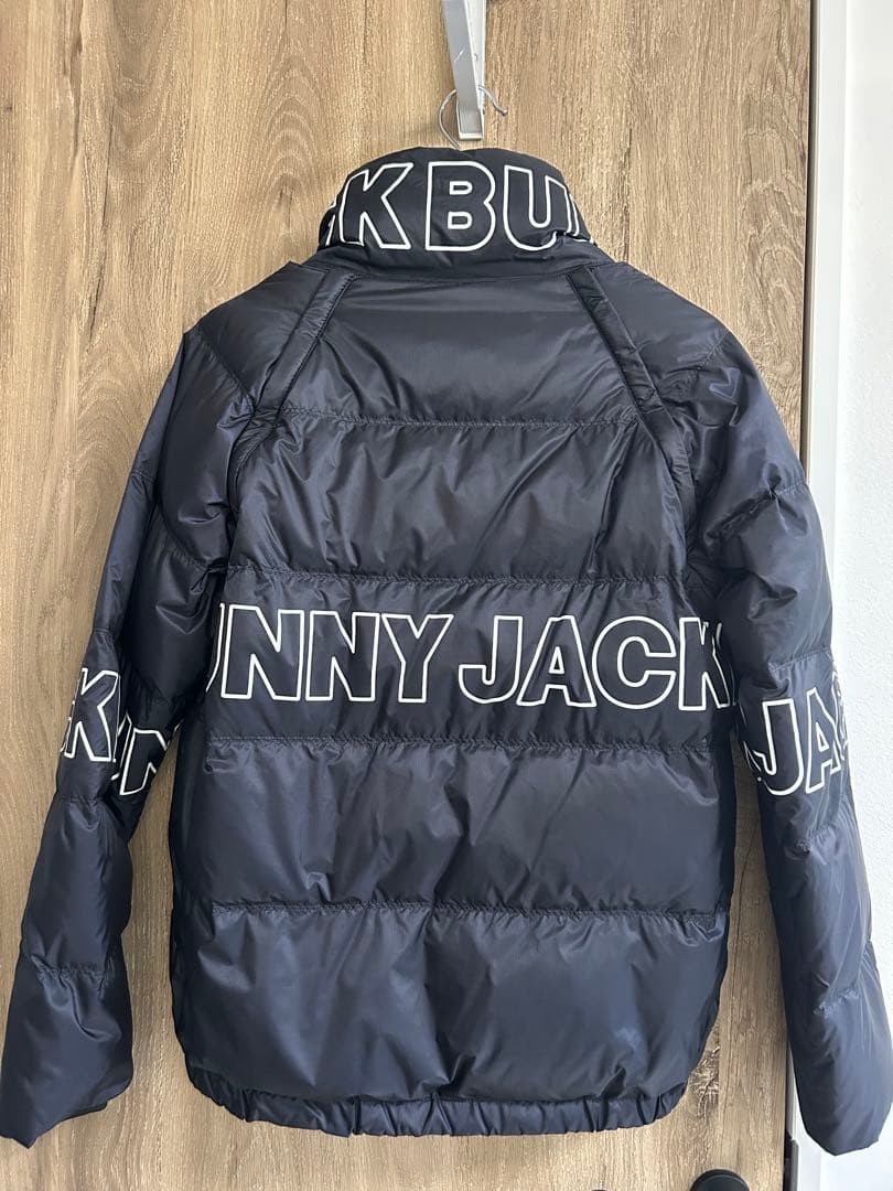 美品 Jack Bunny!! ロゴ入りダウンジャケット サイズ1 ブラック