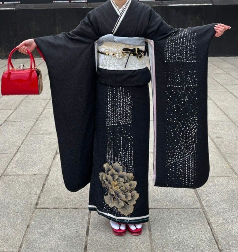成人式振り袖フルセット＆草履バッグセット　モダンで華やか