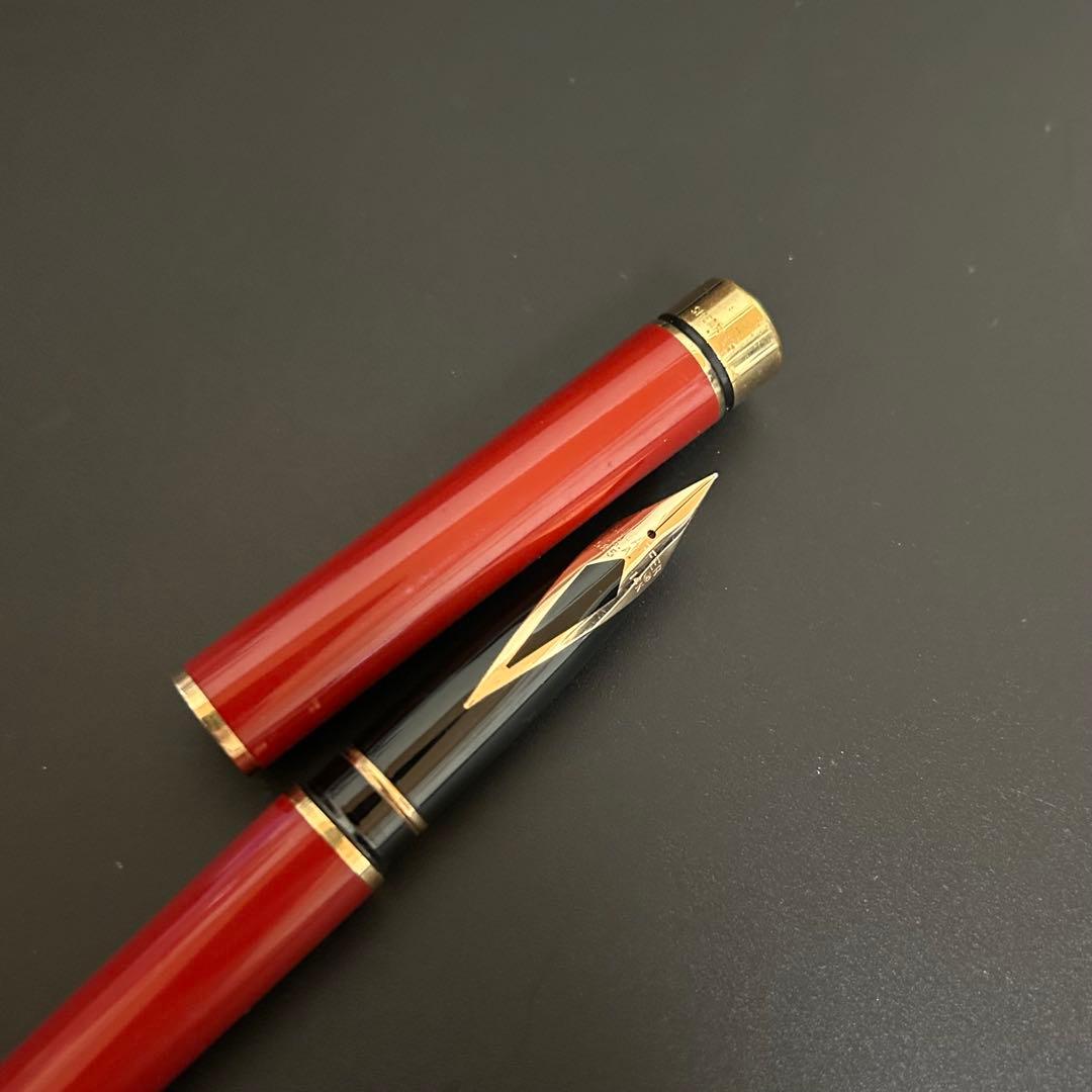 シェーファー タルガ 万年筆 レッド 赤 廃盤 廃番 585 14k