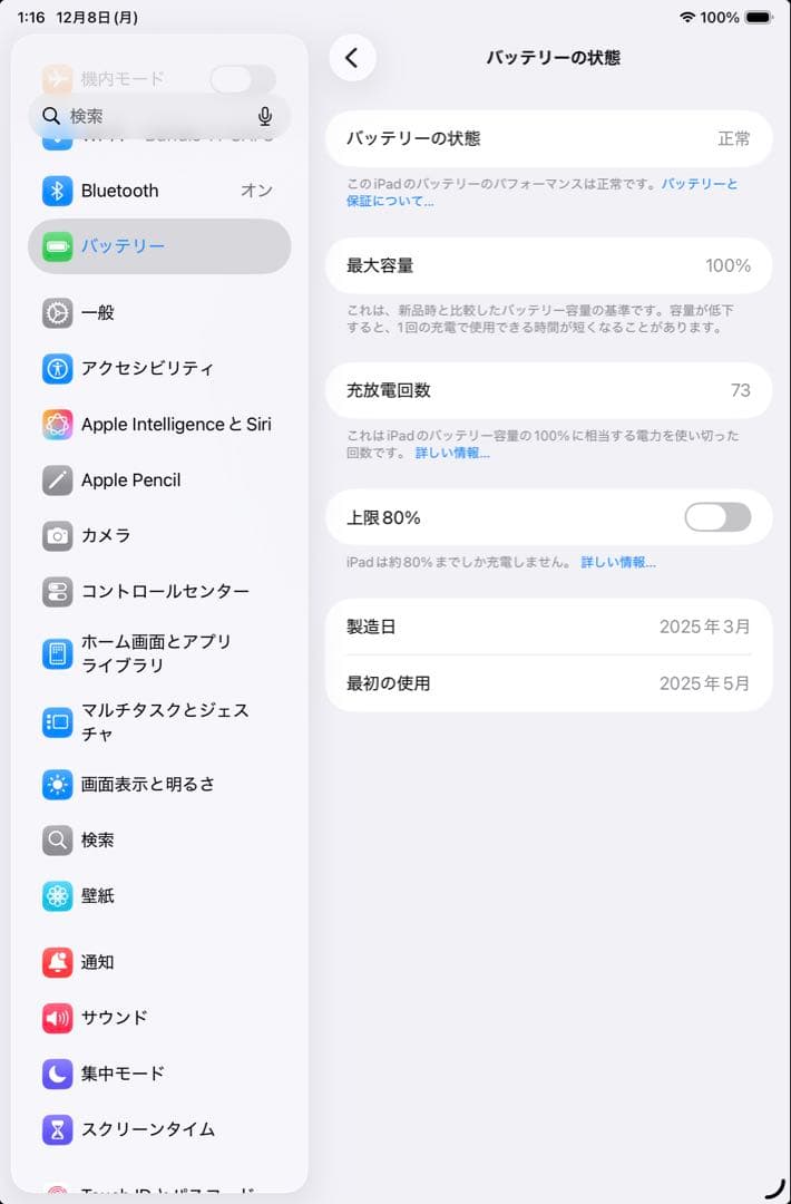 Apple iPad mini Wi-Fi(第7世代) A17 Pro ブルー