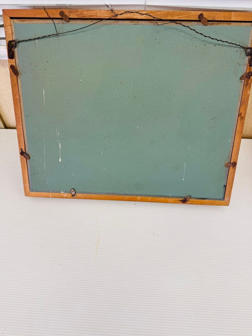 S.オカザ 風景画 油彩額縁