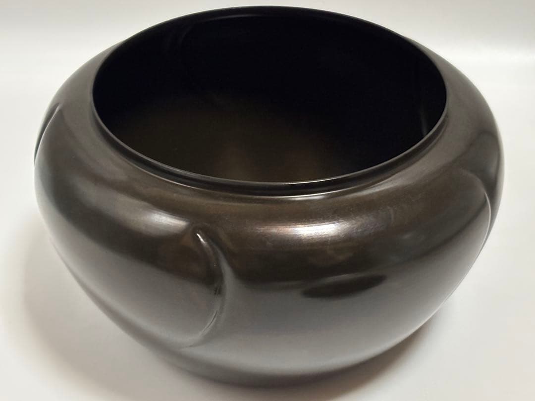 茶道具 銅製 ねじ梅水指 金谷陸雲 唐銅 砂張 水指 共箱