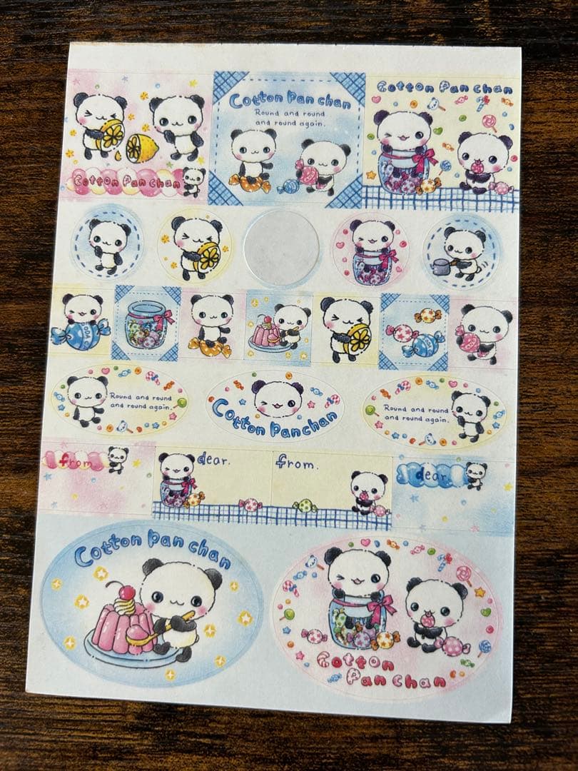 コットンぱんちゃん、うさちゃん、ニャンコロリン　シールとメモ用紙セット　バラメモ