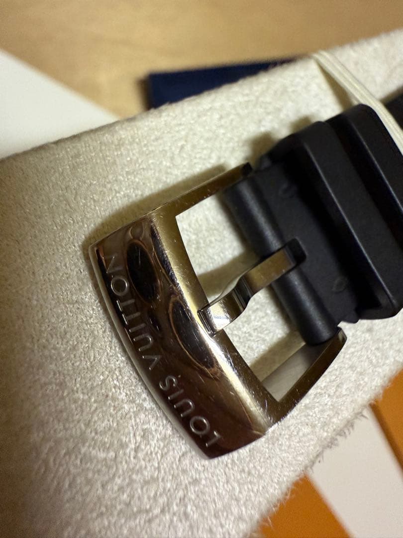 Louis Vuitton ブラックラバーベルト