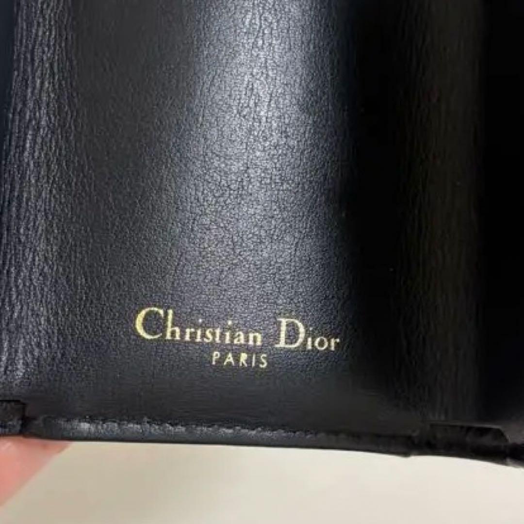 Dior サドル ミニウォレット 三つ折り財布 オブリーク トロッター ネイビー