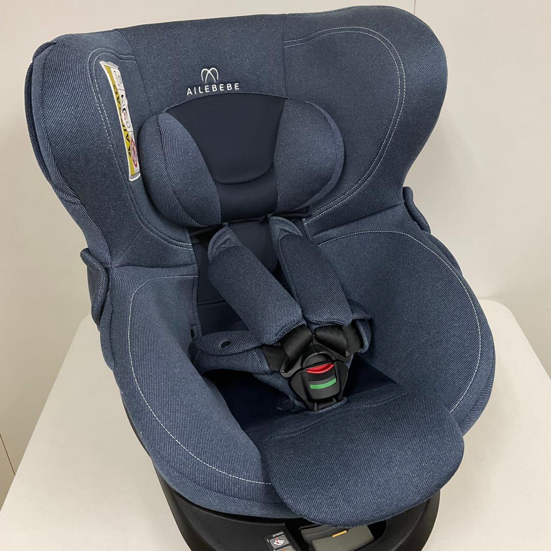 エールベベ・クルット4 Oui ISOFIX対応 チャイルドシート デニムブルー