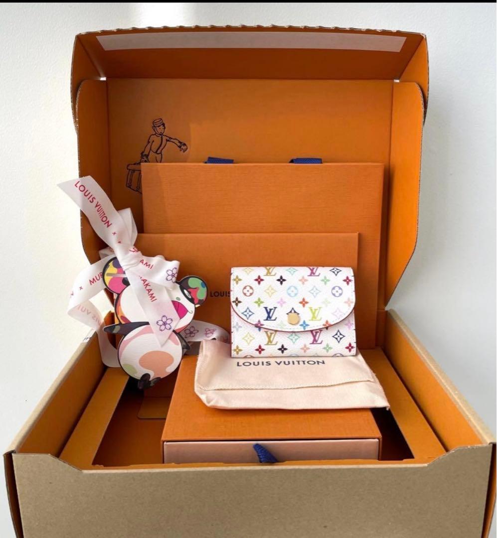 完売品❗️新品、未使用　ルイヴィトン　ポルトモネロザリ　村上隆　マルチカラー財布