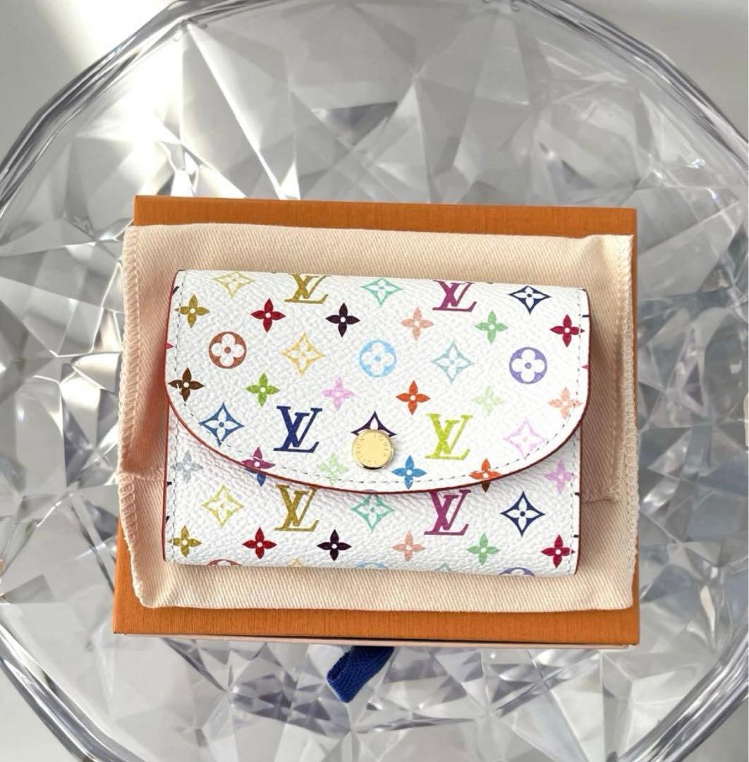 完売品❗️新品、未使用　ルイヴィトン　ポルトモネロザリ　村上隆　マルチカラー財布