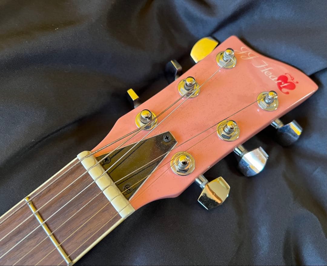 JJ Heart ジェイジェイハートアコースティックギター JJCピンクケース付