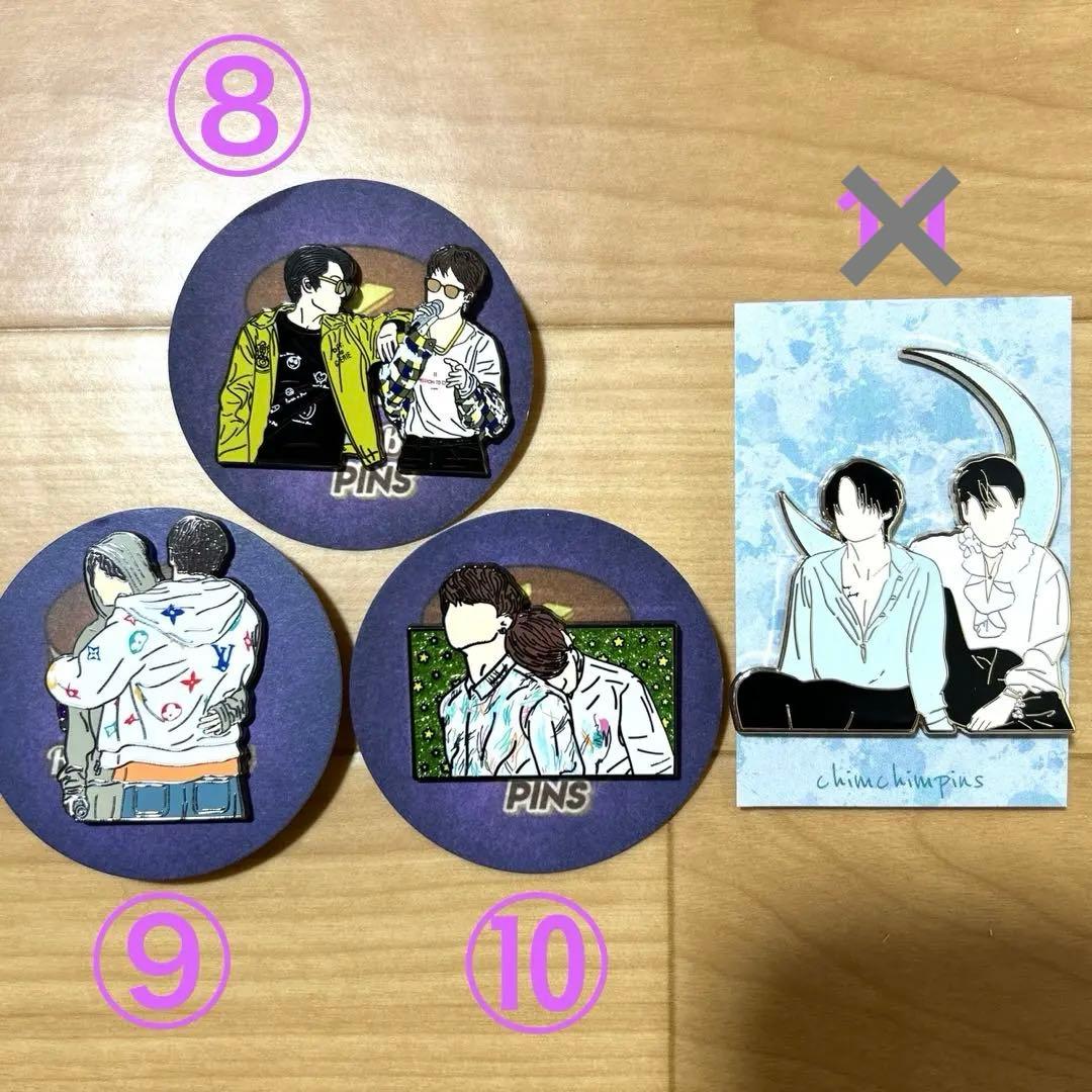 BTS ピンバッジ ジミン テテ ジョングク クオズ グクミン