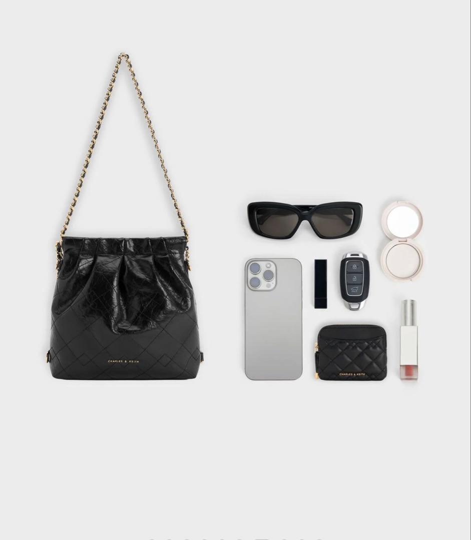 Duo ドゥオ チェーンハンドルツーウェイバックパック - ブラック　Sサイズ