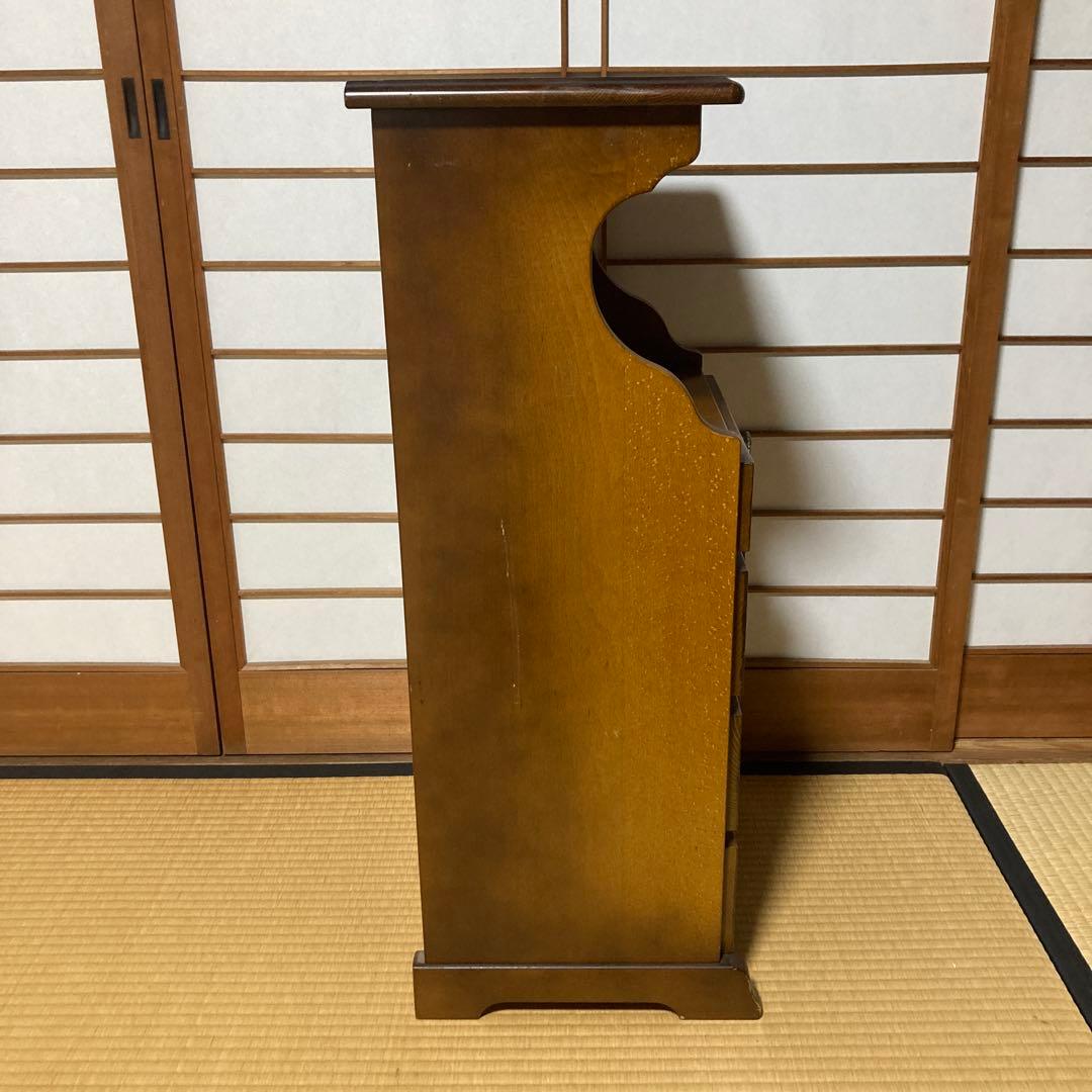 カリモク家具 コロニアル 電話台 引き出し4段 ブナ材 カントリー調 クラシック