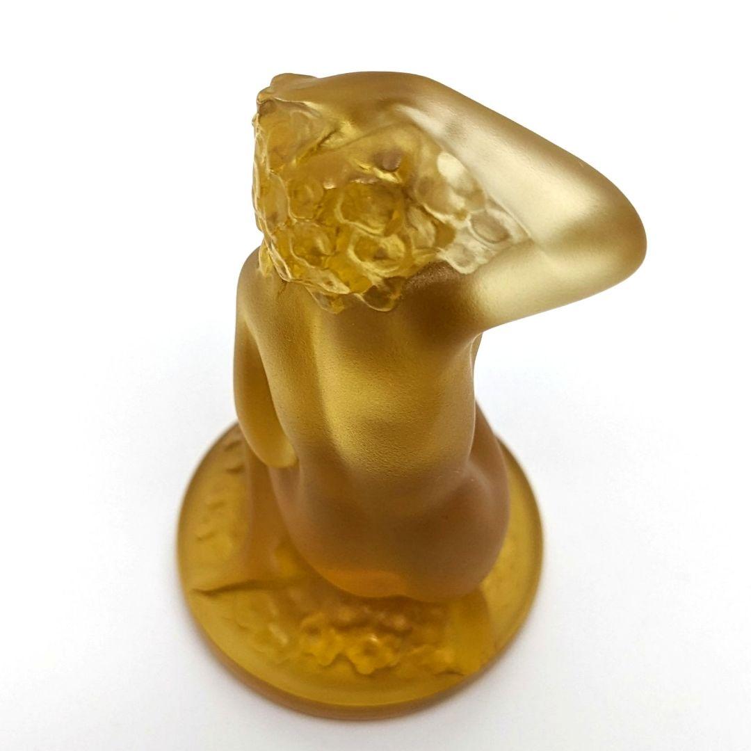 ラリック フロレアル 裸婦像 アンバー 琥珀 ヴィンテージ 美品 フィギュリン