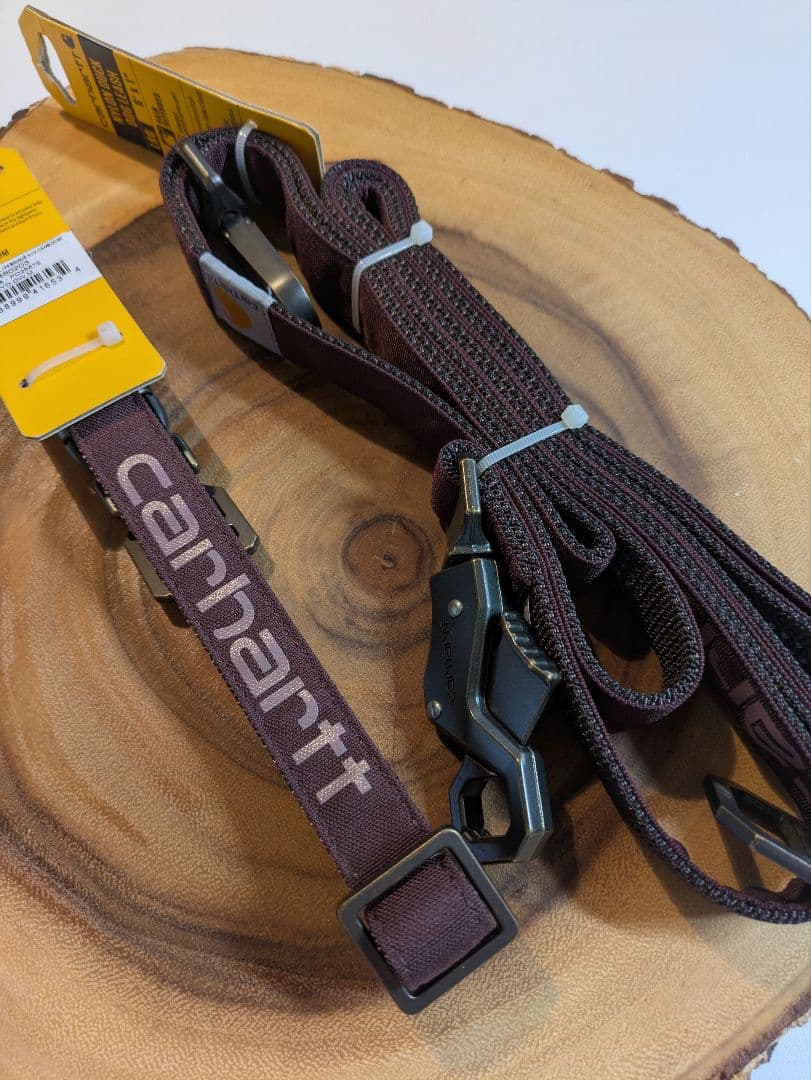 【NEW】Carhartt カーハート 犬用リーシュ＆首輪セット L 赤ワイン