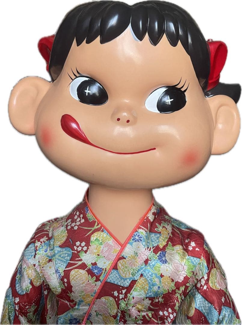 花柄 浴衣　等身大 ペコちゃん