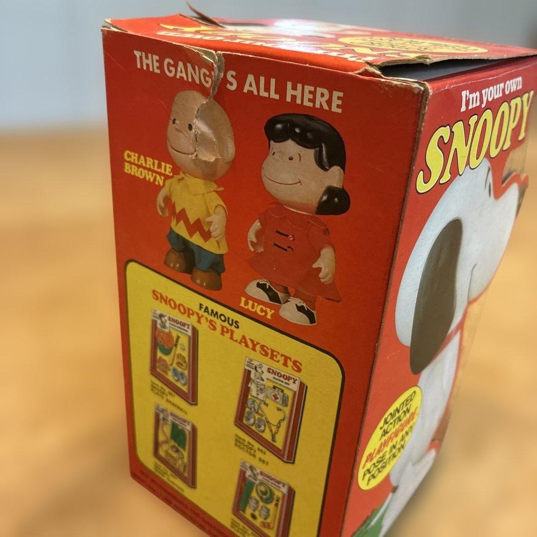 1975年　Detemined スヌーピー ソフビ　ビンテージ