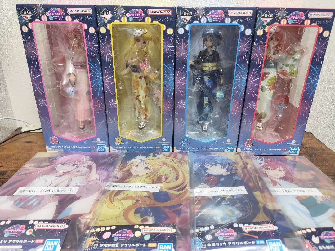 【上位賞コンプリート】ぼっち・ざ・ろっく！フィギュア　アクリルボード　一番くじ