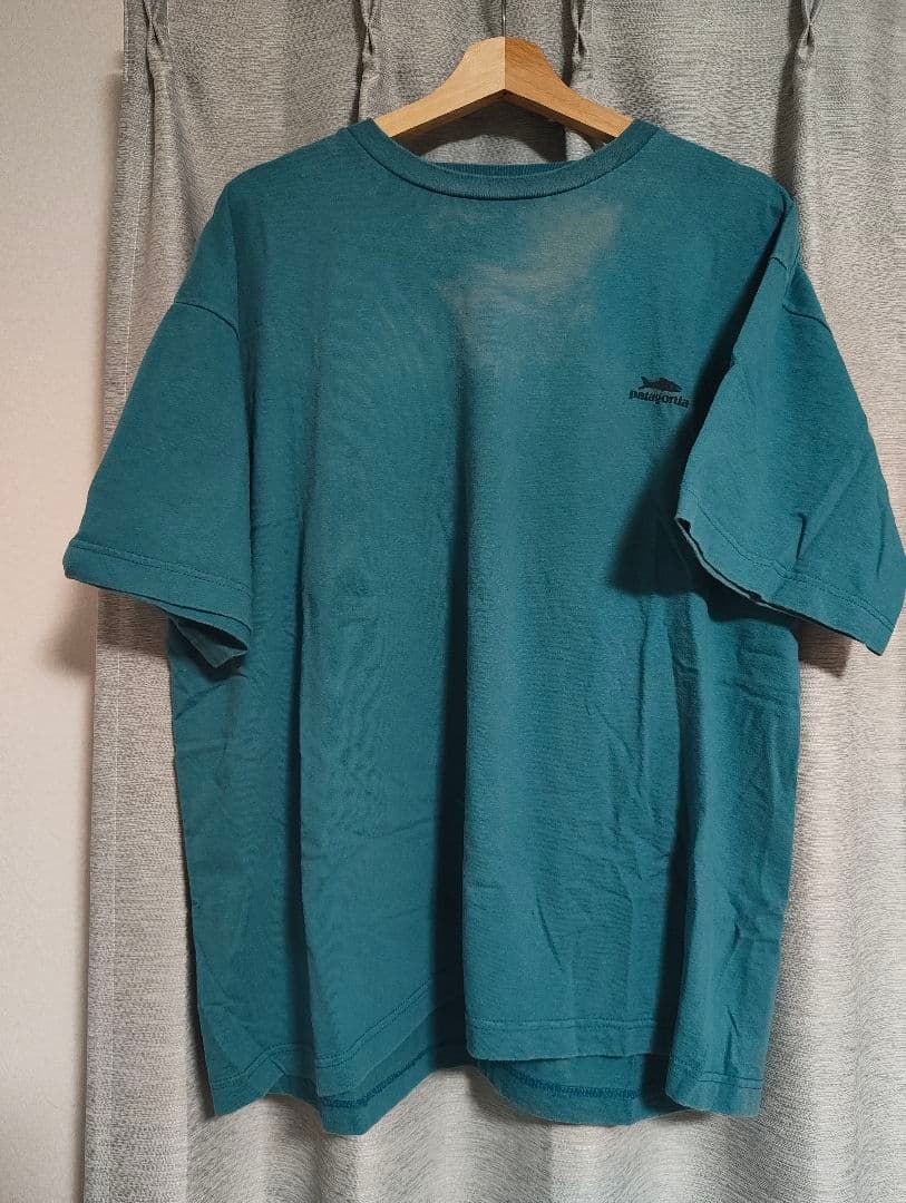 超希少！USA製！雪無しXL！Patagonia サーモンTシャツ