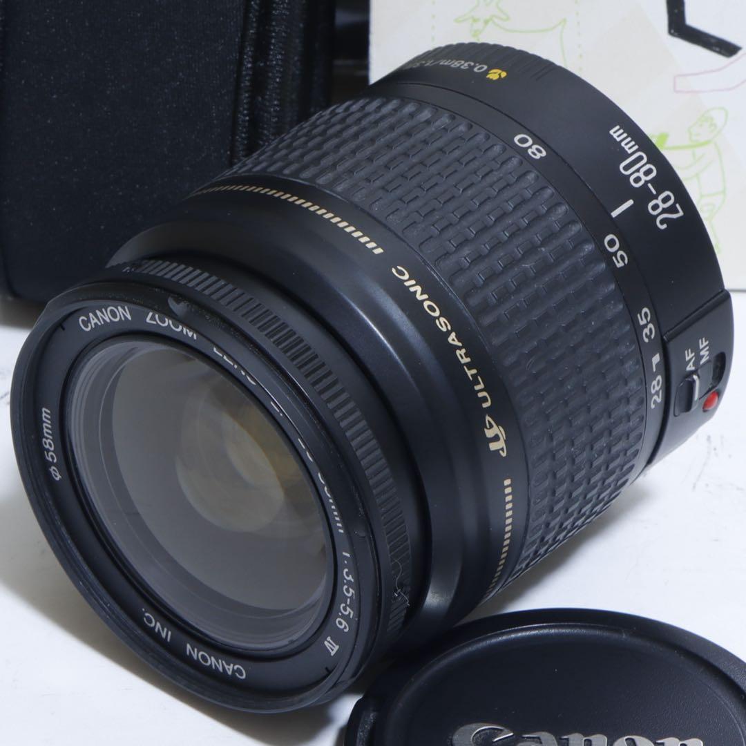 ★ スマホに送れる一眼レフ★定番機!!★キャノン EOS Kiss Xセット