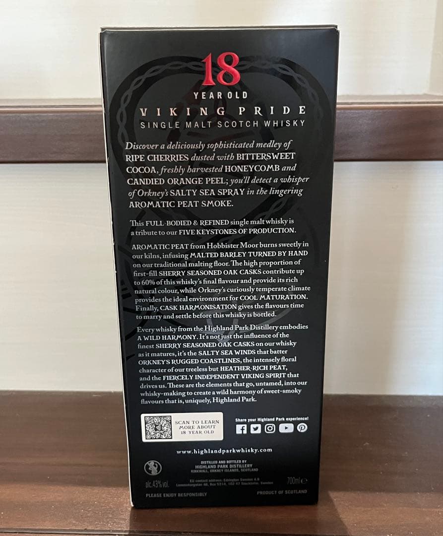 ウイスキー Highland Park 18 Year Old Viking Pride