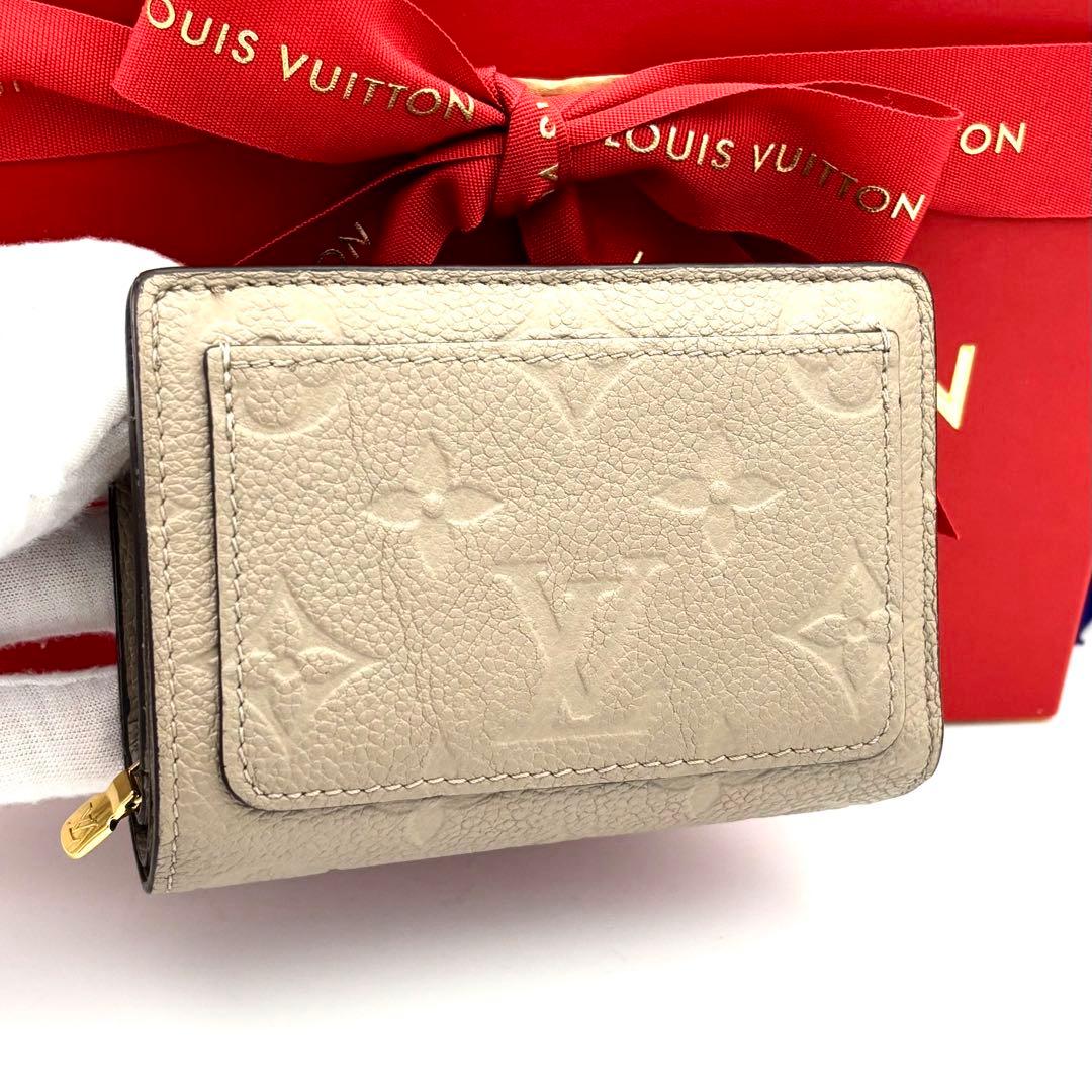 ☆美品☆ルイヴィトン 財布 モノグラムアンプラント ポルトフォイユクレア