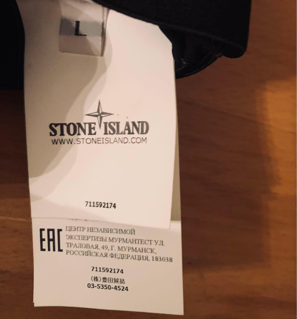 新品STONE  ブラック手袋 レザーグローブストーンアイランド