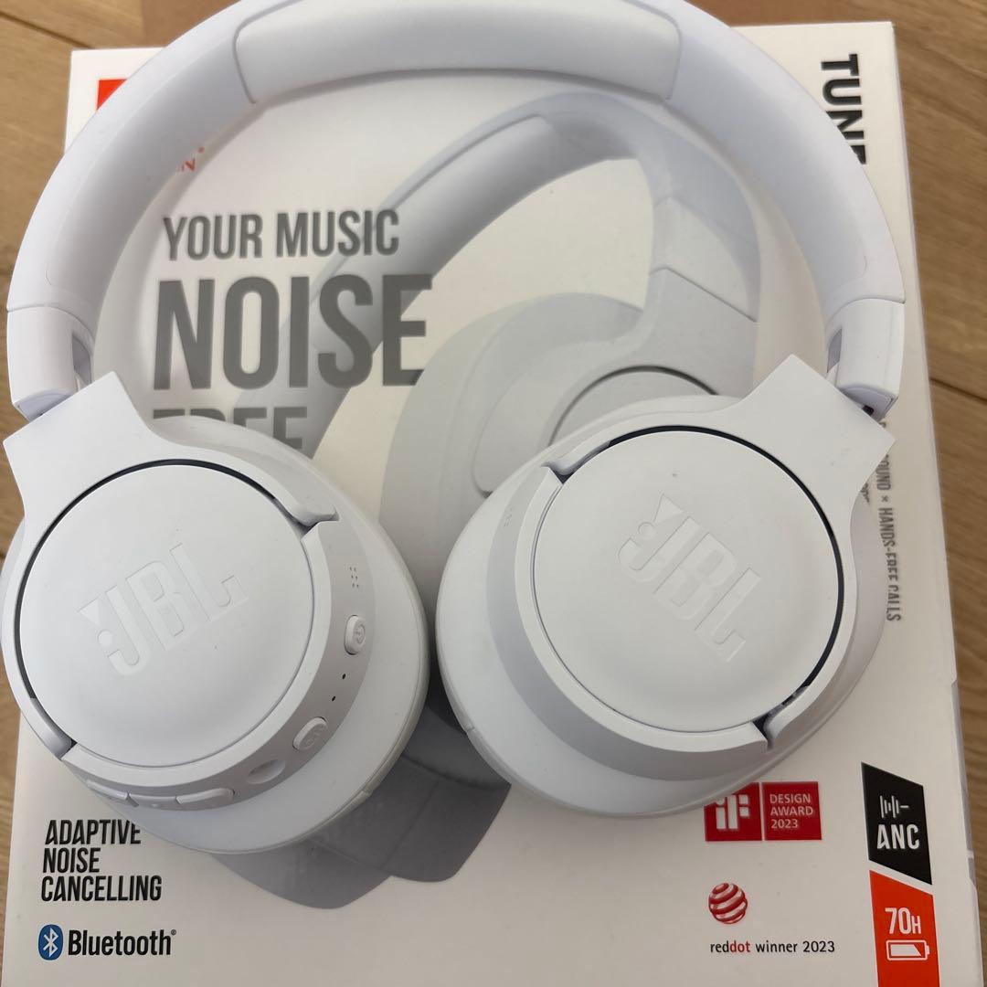 JBL TUNE 770 NC ワイヤレスヘッドホン ホワイト 極美品