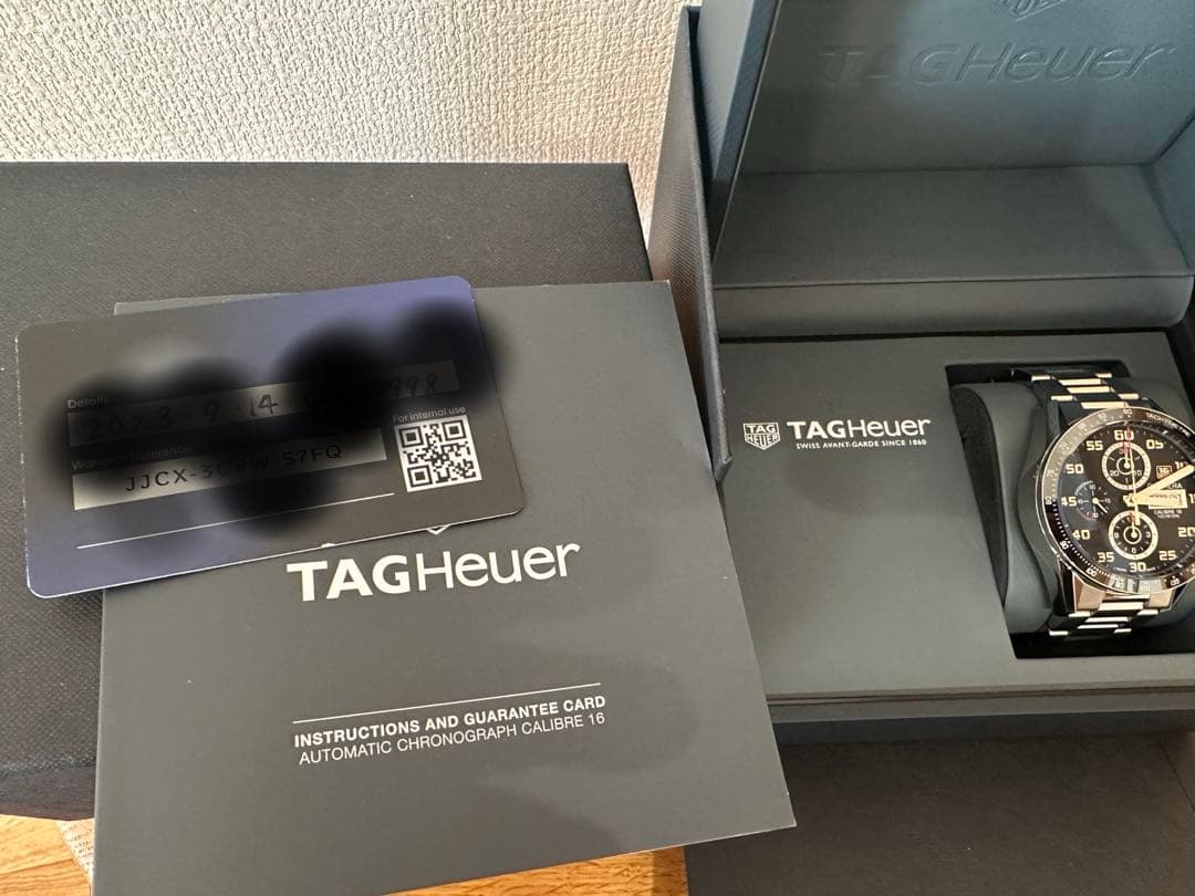 タグホイヤーカレラキャリバー16 ブラック TAG Heuer クロノグラフ