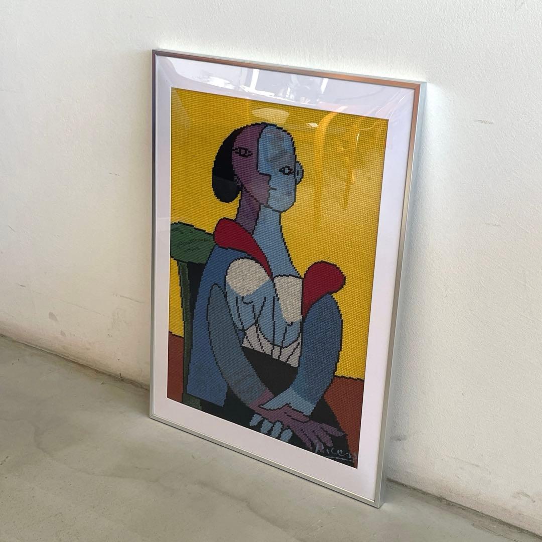 ヴィンテージ ピカソ タペストリー ニードルポイント 額装