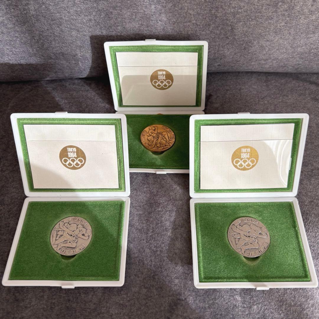 【新品未使用】1964年東京オリンピックメダル銀銅3個セット