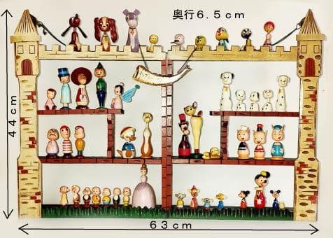 ディズニーまんがこけし「ディズニーの城」昭和レトロ