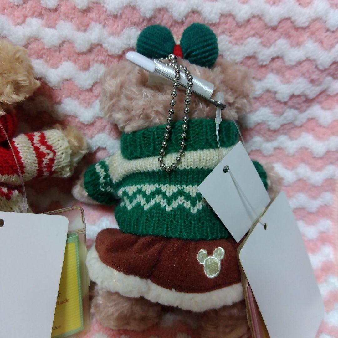 東京デズニーシー2015ダッフィーとシェリーメイ ぬいぐるみバッチタグ付き