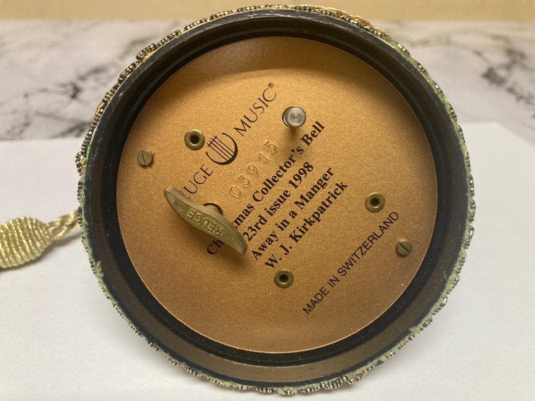 Reuge リュージュ クリスマスコレクターズ オルゴールベル 5個セット売り