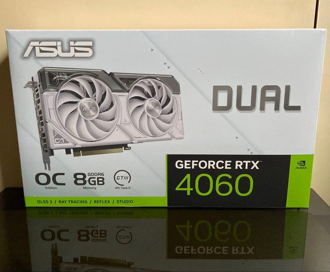 グラフィックボード・グラボ・ビデオカード ASUS DUAL-RTX4060-O8G-WHITE